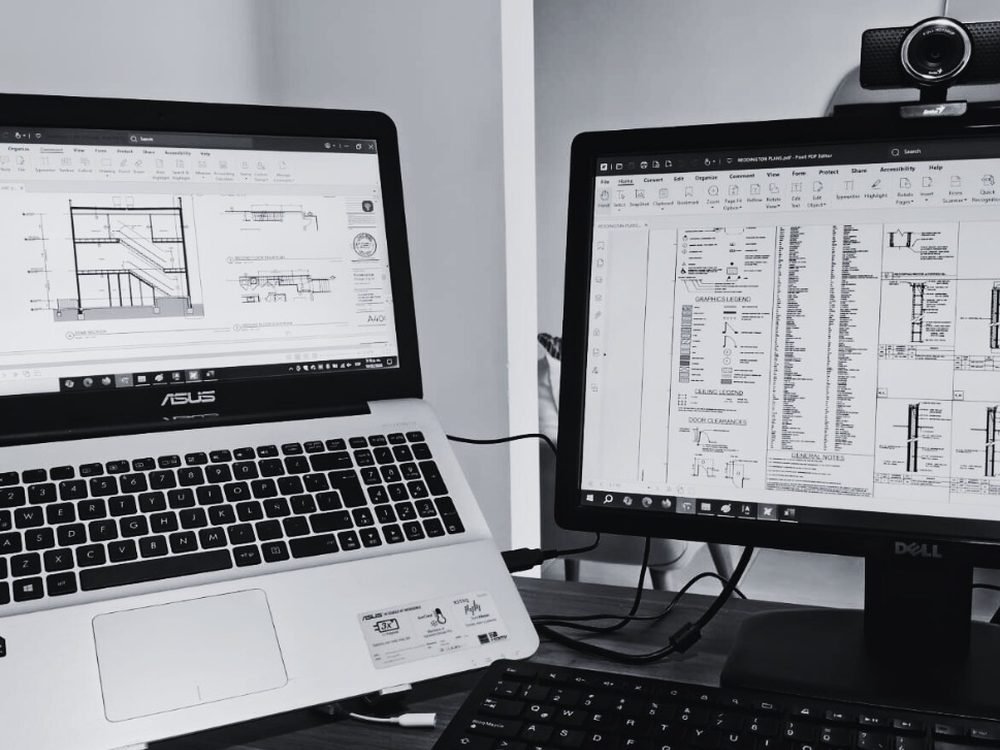 Detailing shop drawings at the studio